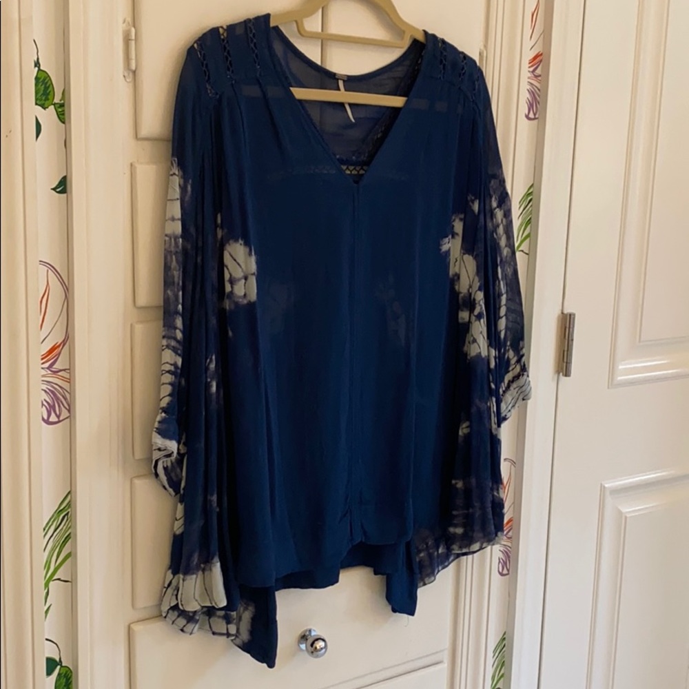 Free People Tie Dye Me Down Blouse